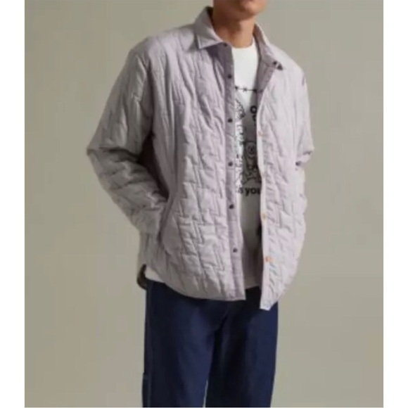 Urban Outfitters Light Gray Quilted Jacket - Picture 1 of 10